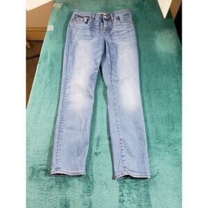 Madewell Jeans Sz 28 Womens Blue Pants Stretch Ladies Mid Rise Roadtripper Crop